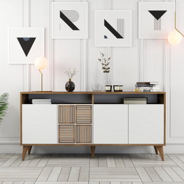 Hanah Home Milan 160 Nogal y Blanco
